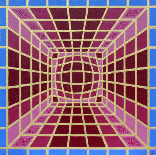 * Gewölbter Raum, 50x50cm Acryl auf Leinwand