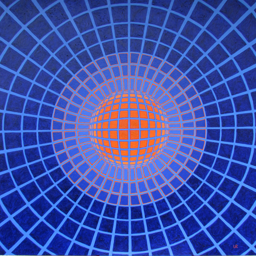 * Sonne, 100x100cm Acryl auf Leinwan