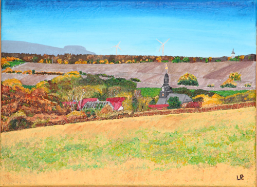Wölfis, Acryl auf Leinwand